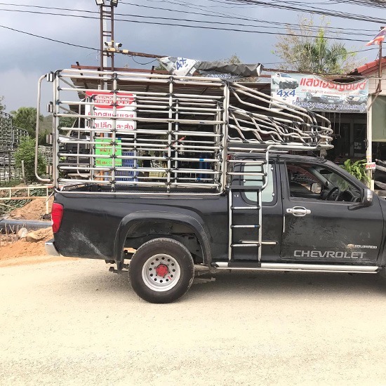 ติดตั้งคอกกระบะสูง บ่อวิน ชลบุรี - คอกรถกระบะสแตนเลส แสงเจริญยนต์